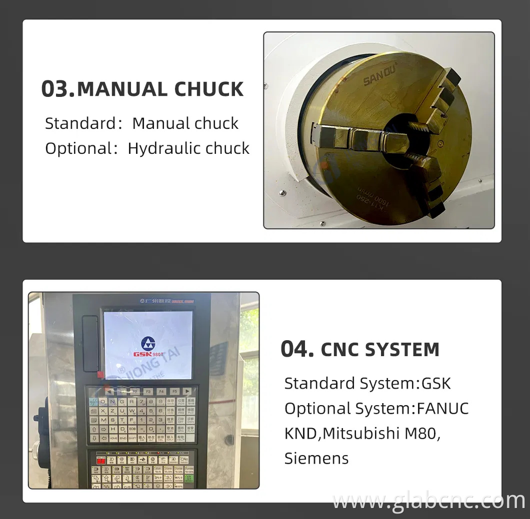 Truning CNC Lathe Machine Factory Price Ck6180 Flat Bed Lathe Series